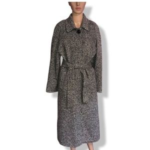 NWT Kristen Blake Size 10P Single Breasted Trench Wool Blend Coat